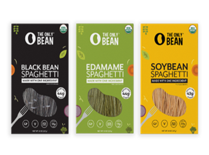 Only Bean spaghetti in black bean, edamame, and soybean