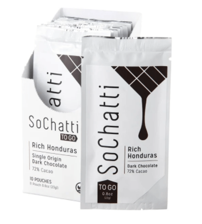 SoChatti on-the-go packs of chocolate