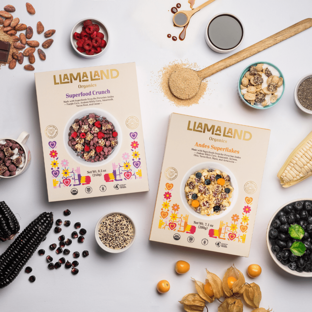 llamaland organics superfood cereals