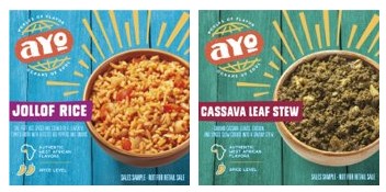 West African Frozen Meals sold and produced by AYO Foods