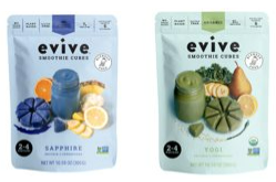 Evive smoothie cubes packed with organic whole fruits