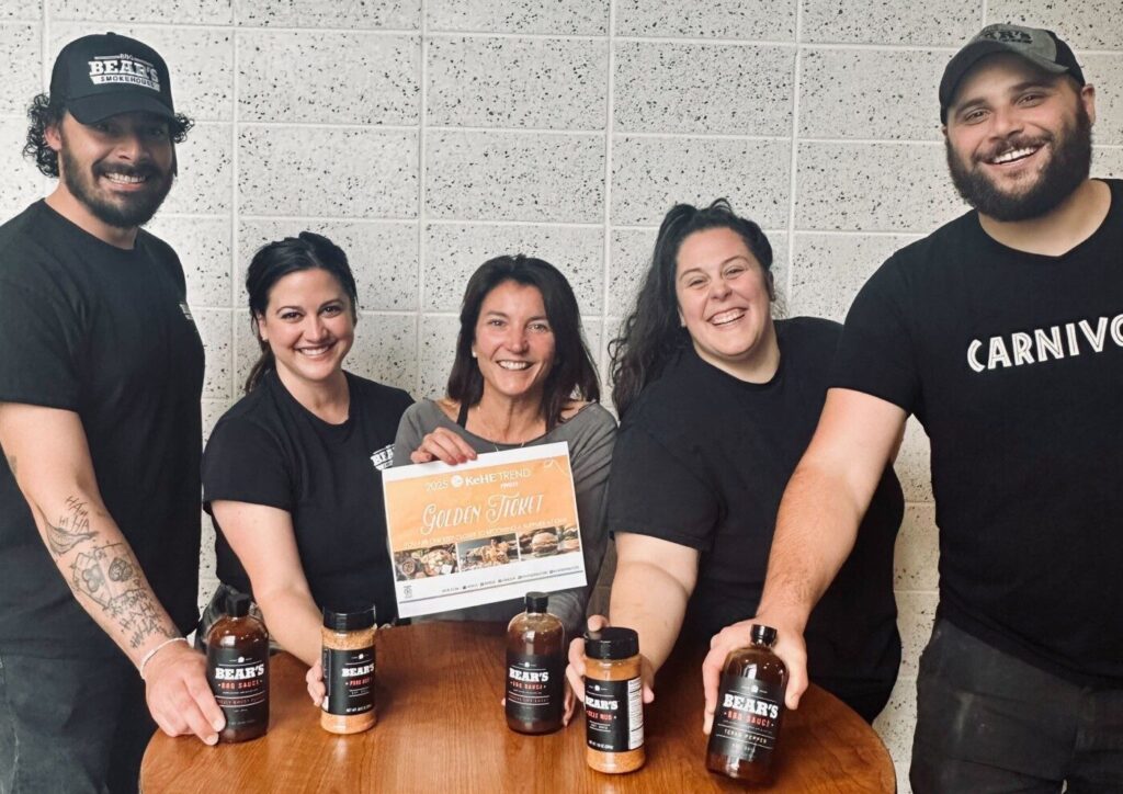 group with barbecue sauce